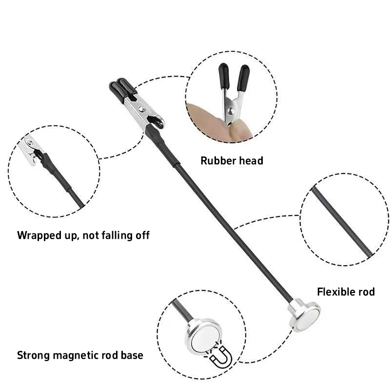 Magnetisches Löt-Dritthandwerkzeug Flexibler PCB-Halter mit Krokodilklemmen für Elektronik-Reparatur, Schweißen, DIY-Modellbau und Malerei – Detail 7