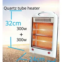 2023 Electrical Quartz Tube Heater, Heating Room Heater, Single Person Small Energy-saving Living Room Space Heating 300Wx2