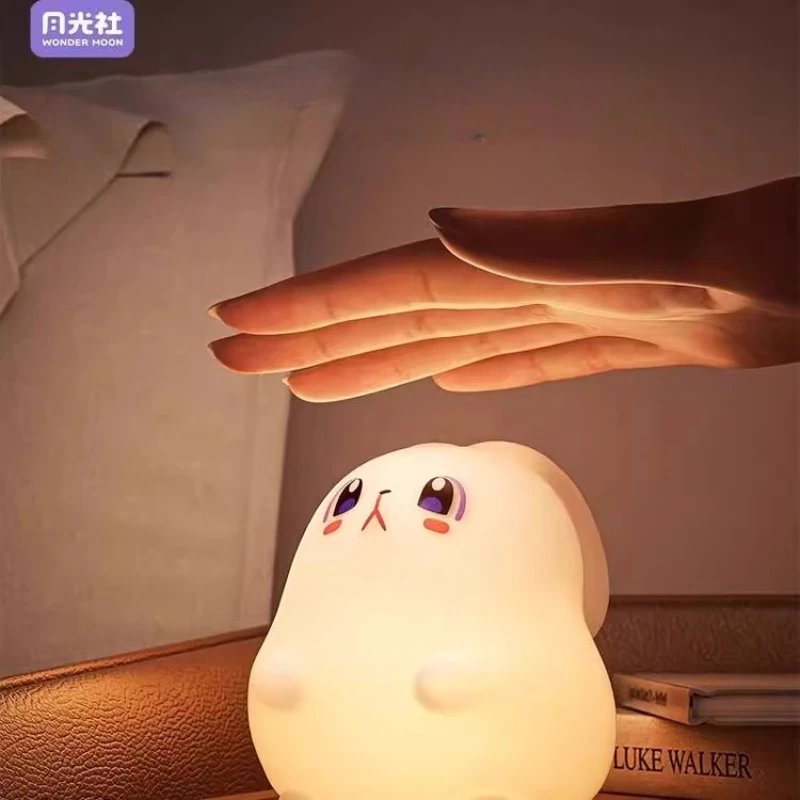 مكعبات بناء مجتمع ضوء القمر Kawaii مجمعة DIY مصباح ضوء ليلي على شكل قمر متوهج ألعاب مكعبات بناء هدية إبداعية للفتيات