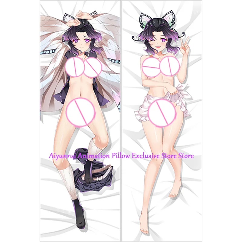 

Anime Pillow Cover Dakimakura Kochou Shinobu Double-Sided Print Life-Size Body Pillows Cover Adult Case Bedding Gifts