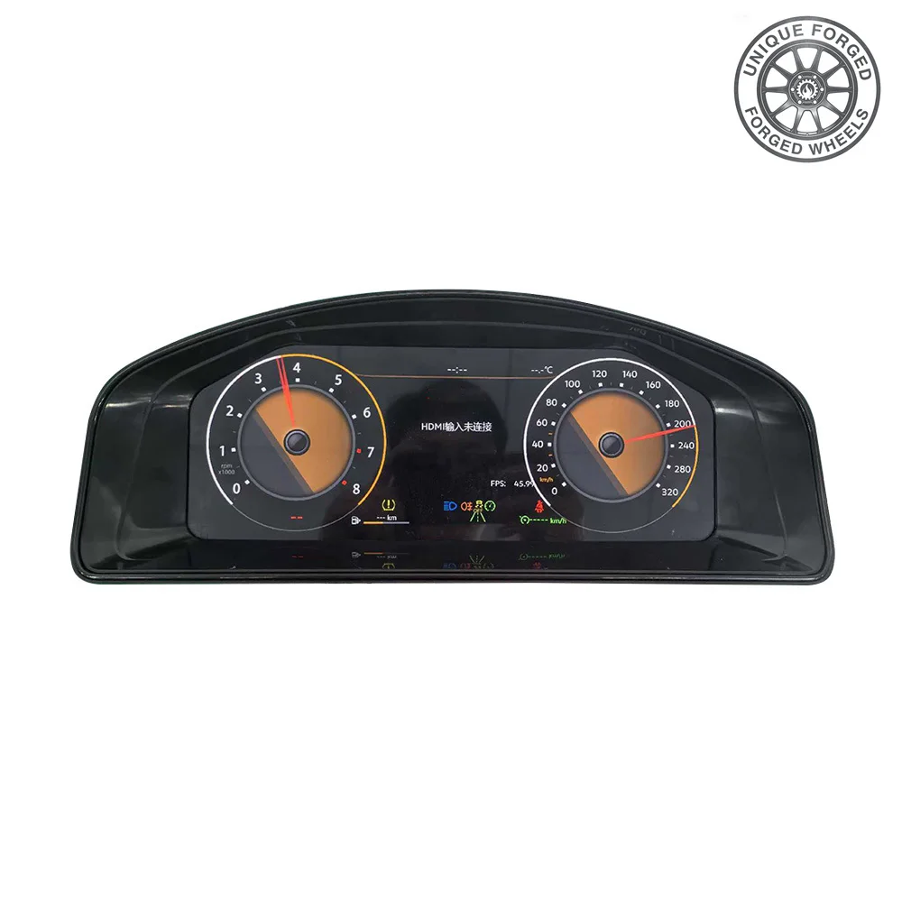 Foforfor Latest Original Car Digital Cluster Instrument Speedometer Panel for  Multivan T5 LCD Dashboard Linux System