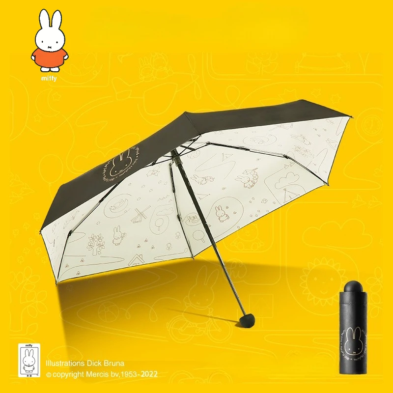 

Женский зонт Miffy's Diary со скидкой 50% на черный резиновый зонтик для загара и дождливых дней