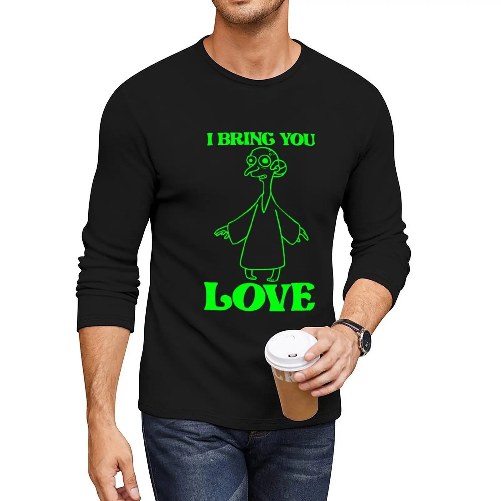 

I Bring You Love 23 Green Long T-Shirt T-shirt for a boy cute clothes mens white t shirts