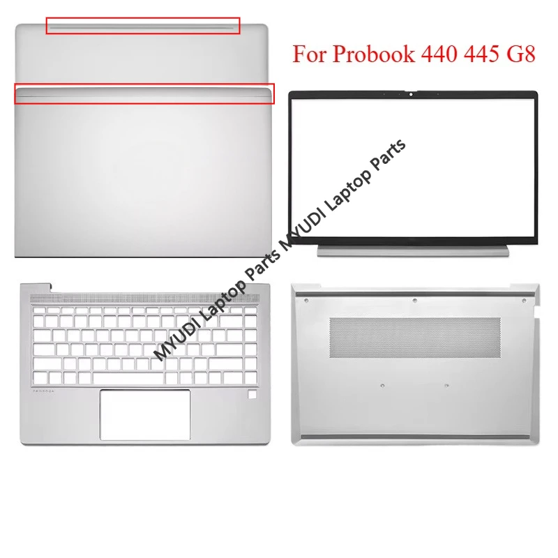 

New For HP Probook 440 G8 Case 445R G8 Laptop Shell LCD Screen Top Case Back Cover Front Bezel Frame Palmrest Bottom Case Cover
