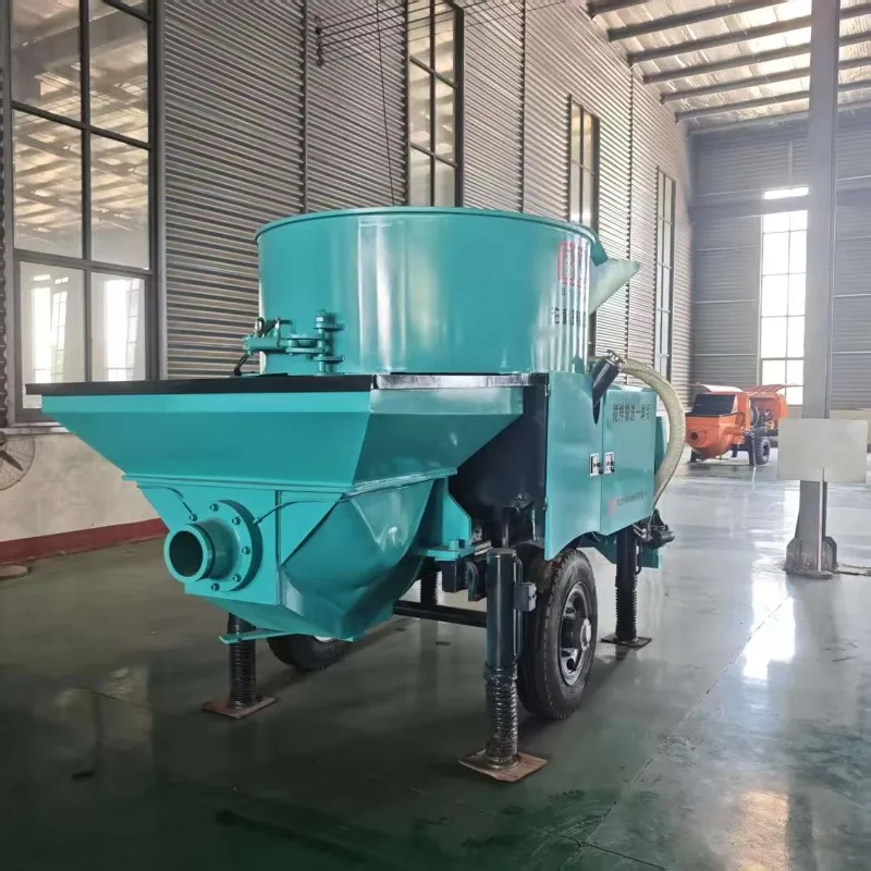 Mini Electric & Diesel Concrete Pump with Remote Control Factory Sale of Mobile Small Size Core Components Included Engine Motor