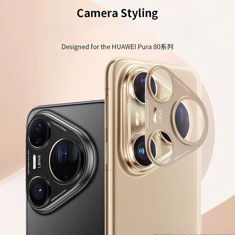

Защитная крышка для камеры из сплава для Huawei Pura 80 70 Ultra, металлическая задняя крышка объектива, алюминиевая защитная крышка для HUAWEI Pura80 70Pro + 80Pro
