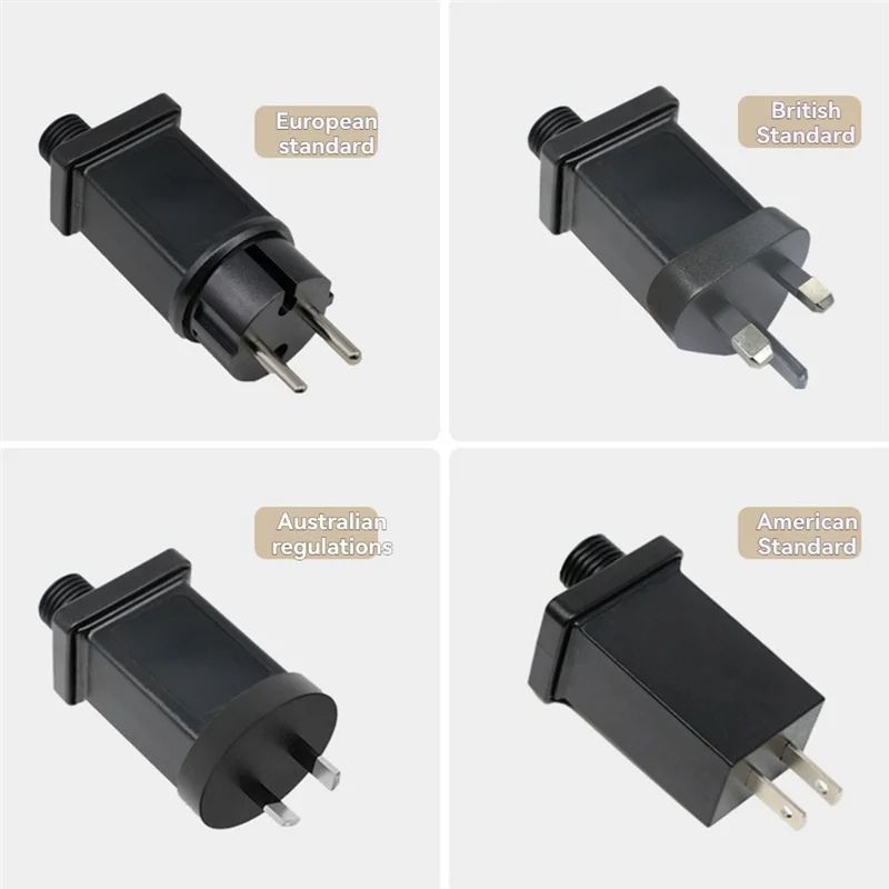 24V 0.3A Plug LED Power Supply LED Transformer Plug Adapter IP44 Waterproof Christmas Lamp Adapter EU PLUG