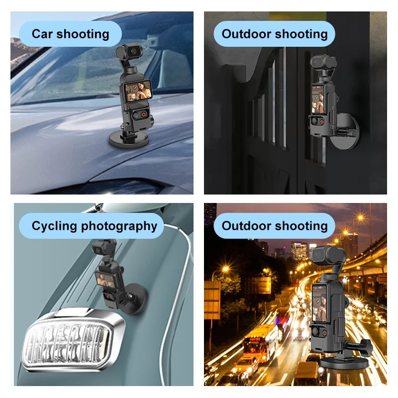 PULUZ Protective Frame Magnetic Desktop Mount Angle Adjustable Base For DJI OSMO Pocket 3 Accessories