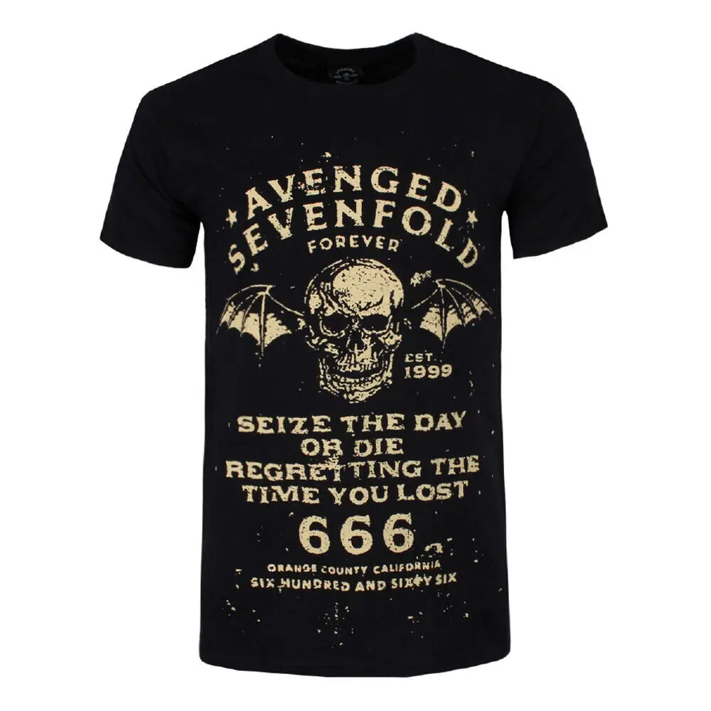 Avenged Sevenfold T Shirt Seize The Day Band New Black Official