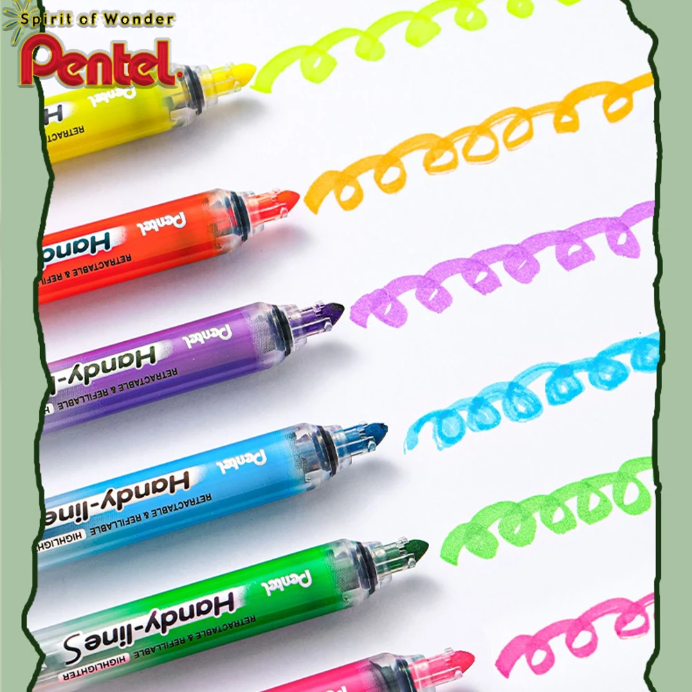

Новые японские флуоресцентные маркеры Pentel SXS15, сменный сердечник, аннотат, ключевые точки, канцелярские принадлежности Kawaii для школы