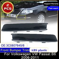 dla Volkswagen VW Passat B6 2006~2011 3C 0807645   3C 0807646   Przedni zderzak samochodowy Listwa wykończeniowa Sygnał Auto Akcesoria Dekoracja