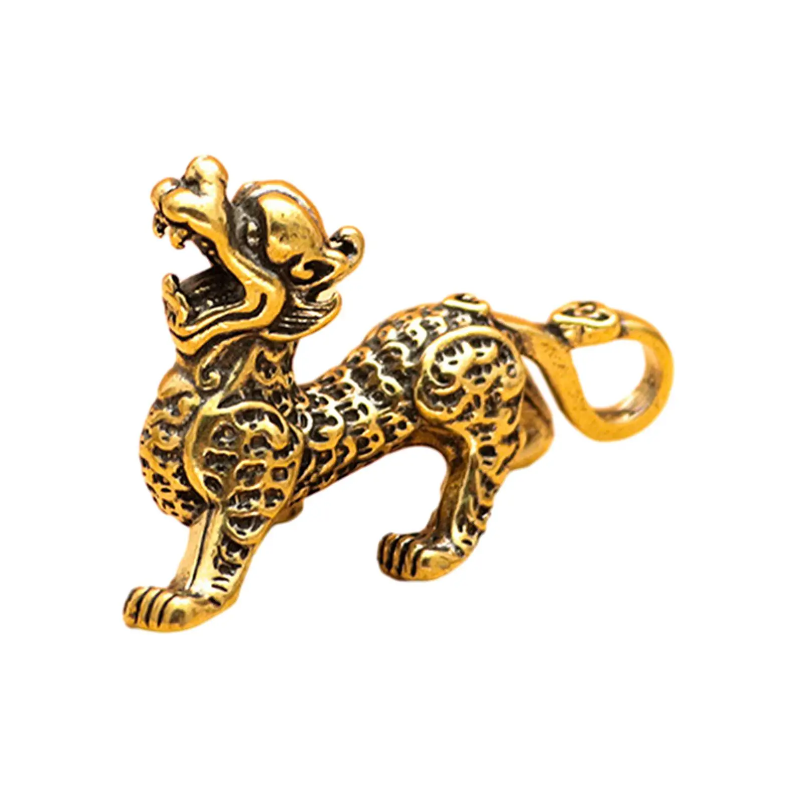 Brass Kirin Key Pendants Durable Hanging Ornament Kylin Ornament Pendants