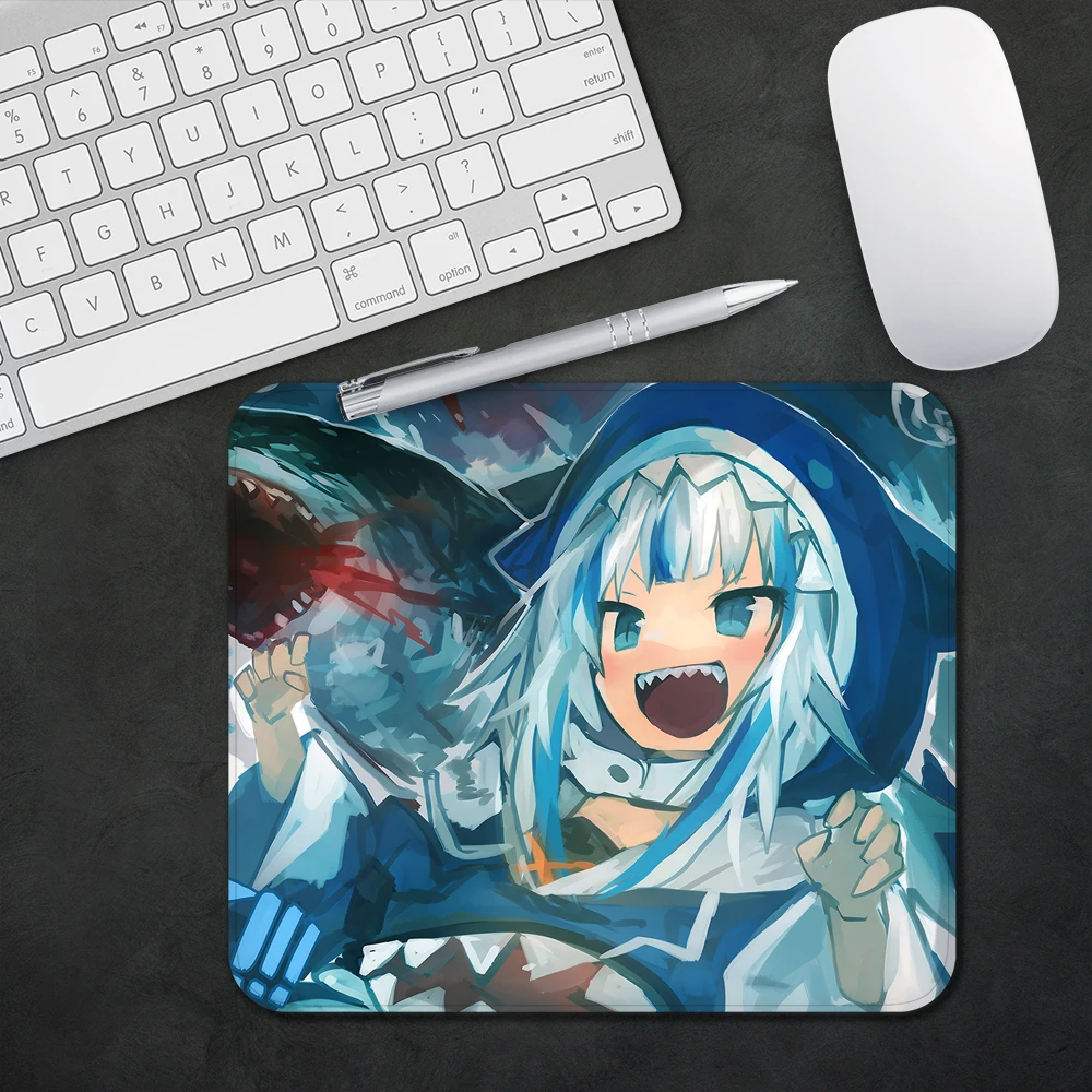 

Gawr Gura Kawaii Gaming Mouse Pad XS Small Mousepad For PC Gamer Desktop Decoration Office Mouse Mat Deskmat Rug