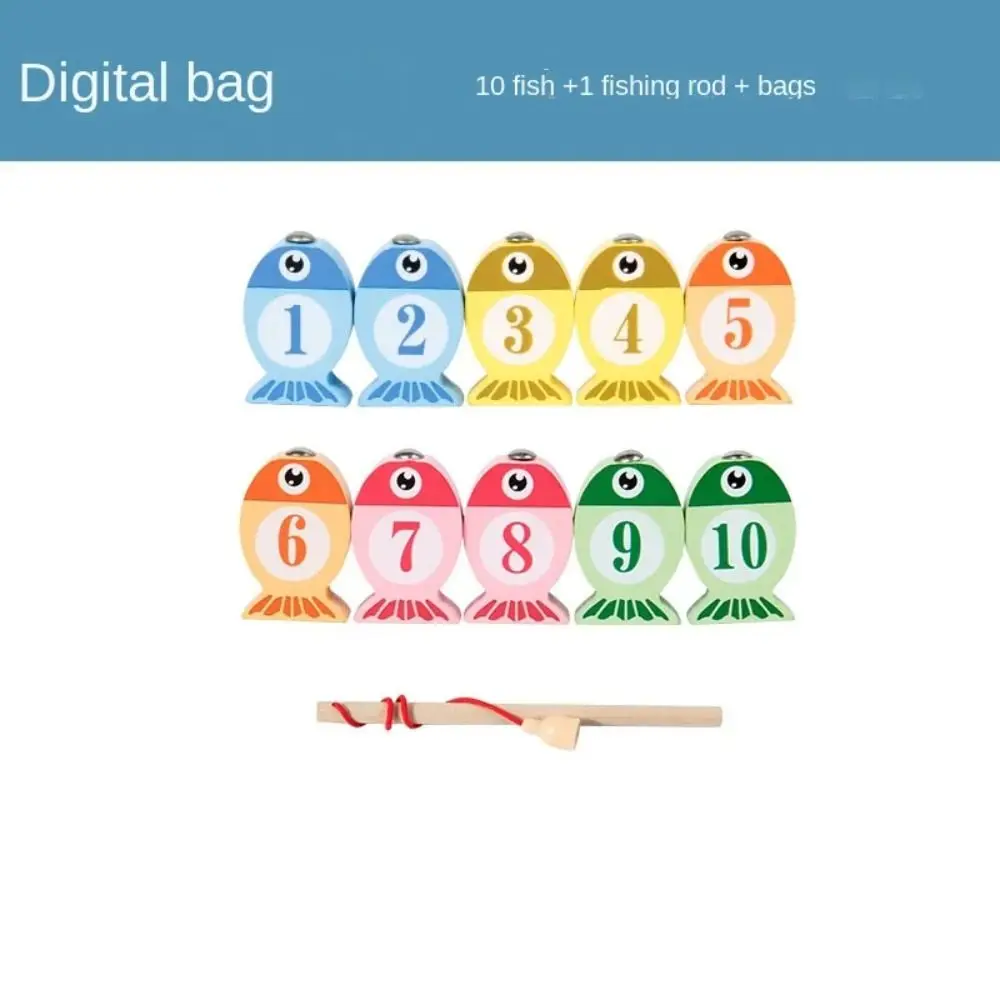 Ocean Fishing Magnetic Fishing Play set Figure Marine Life Cognition Fish Games Funny Alphanumeric Magnetic Fishing Toys Gift