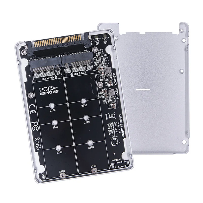M.2 SSD Ke Kartu Adaptor U.2 M.2 Nvme NGFF SSD Ke PCI-E U.2 SFF-8639 PC-E3.0X4 M2 Konverter Adaptor untuk 2230/2260/2280