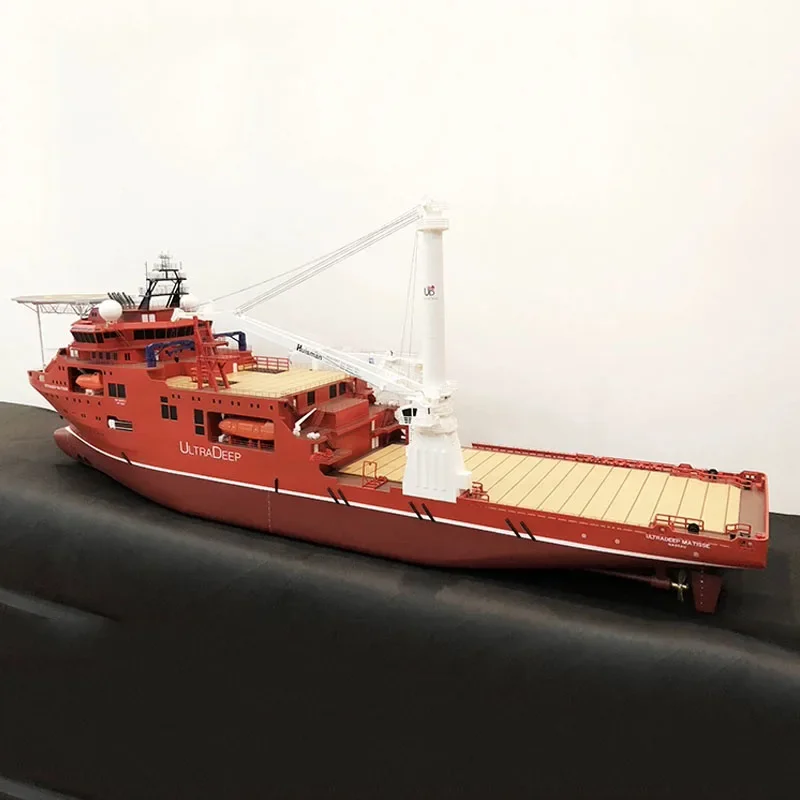 1/100 RC Diving Support Vessel Simulation Marine Engineering Vessel Model Toy Gift Finished Ship Model Ornaments Collection