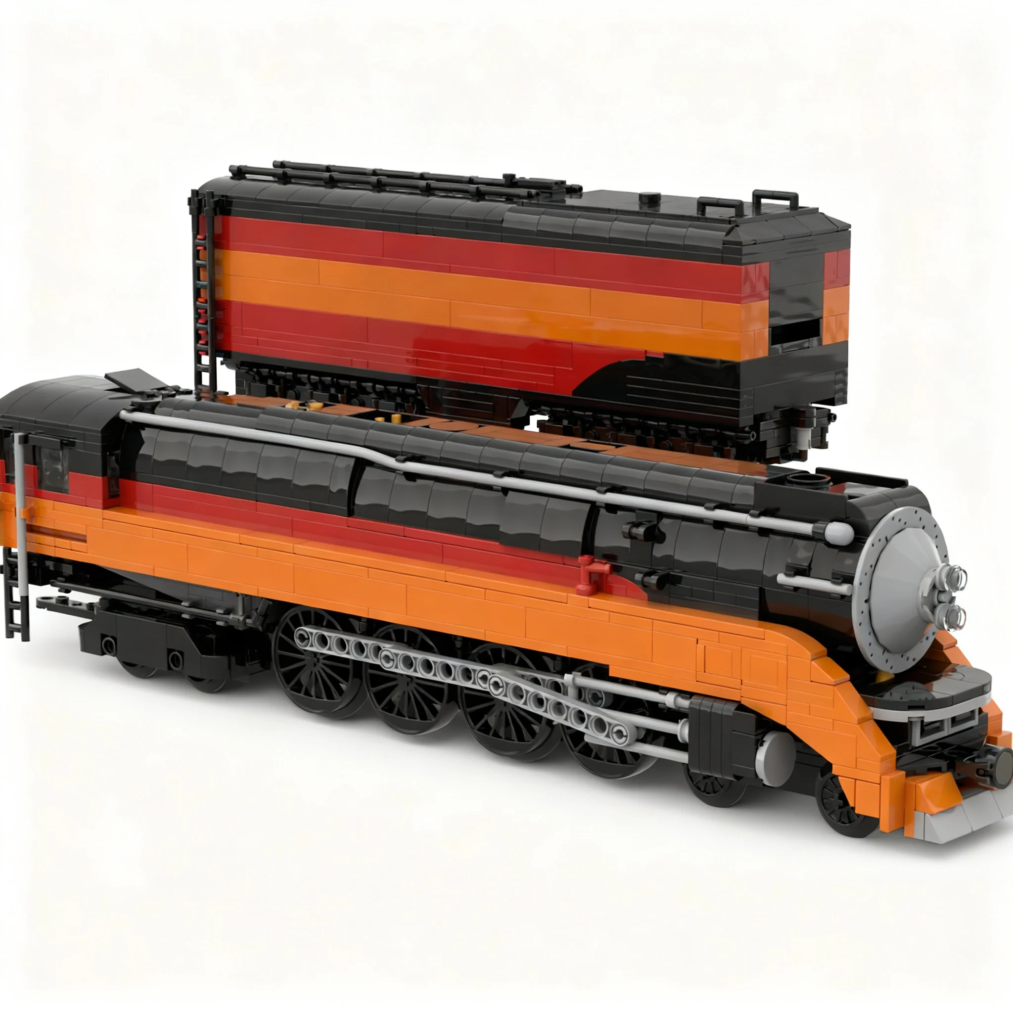 1895pcs MOC 1 48 Southern Pacific Daylight 4449 GS-4 Power Functions Train Model Building Blocks Christmas Gift Architecture Art