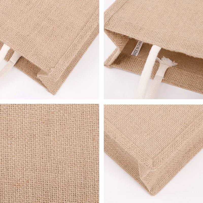 vertical version MUJI-Style Handheld Linen Bags for DIY Hand-Painted Blank Yellow Linen Bags with Ins Advanced Sense