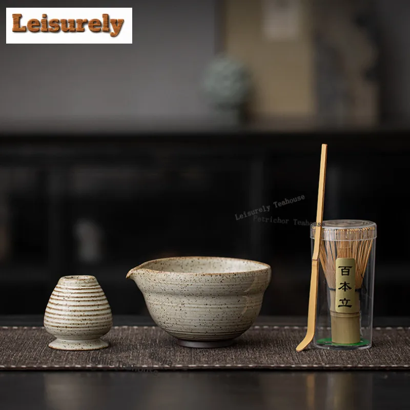 

Набор Tao Ye Matcha, восьмисекционная грубая керамика, сменная печь, керамическая чаша для чая, подставка для сто книг, венчик, имитация песен, посуда для напитков, подарок