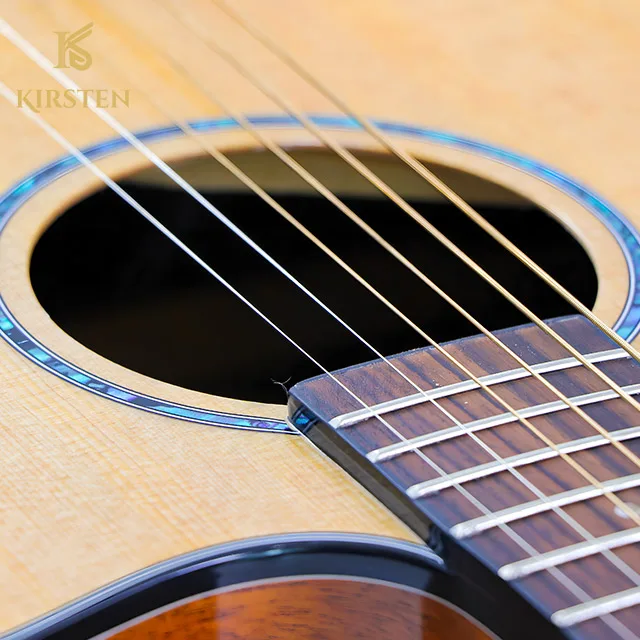 China Factory 41-Inch Cutaway Semi Acoustic Guitar Full Size Spruce Body With Glossy High-Gloss Finish Guitars