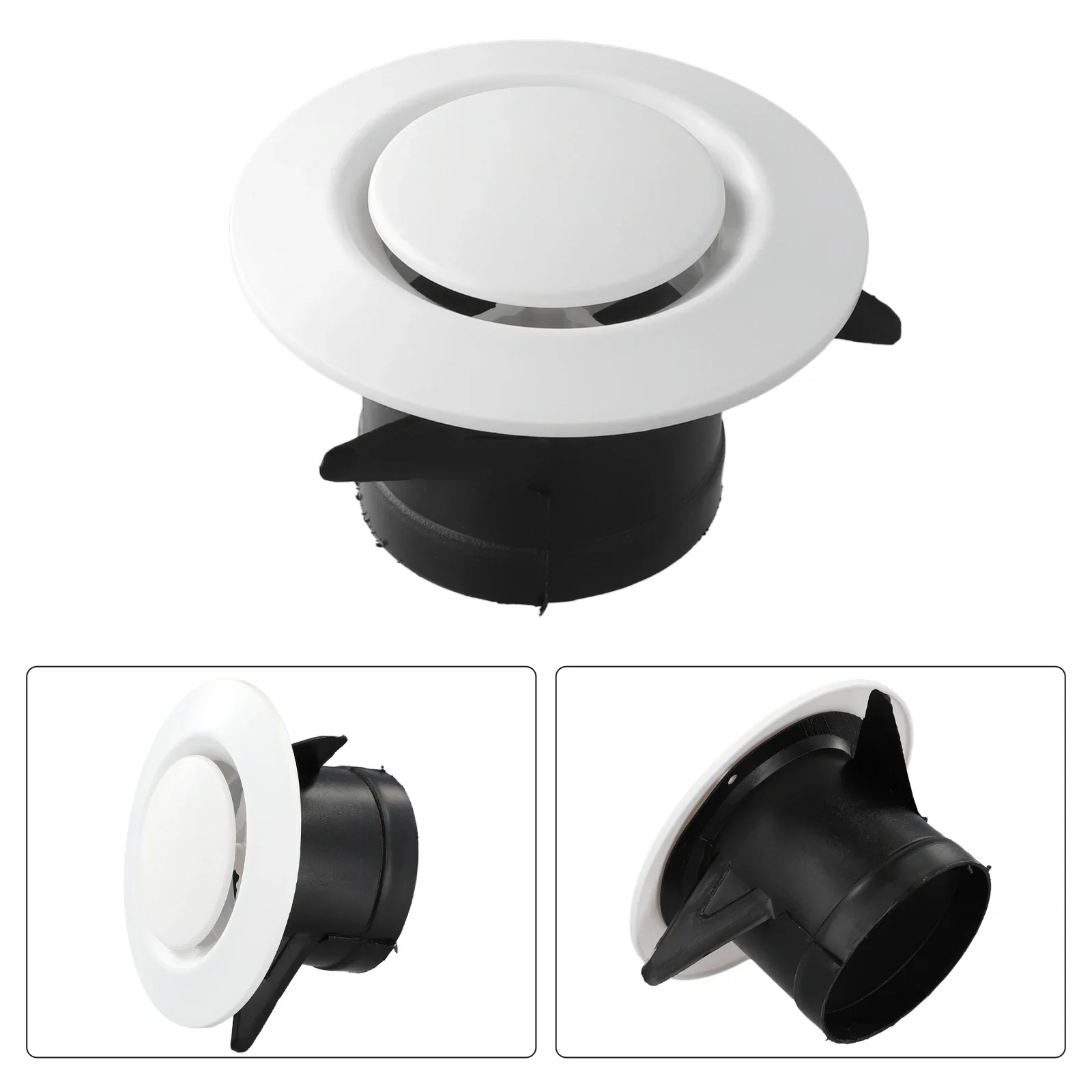 75-200mm Air Ventilation Cover Round Ventilation Grill Outlet Air Vent Grille Cover For Wall Ducting Ceiling Air Outlet Fresh