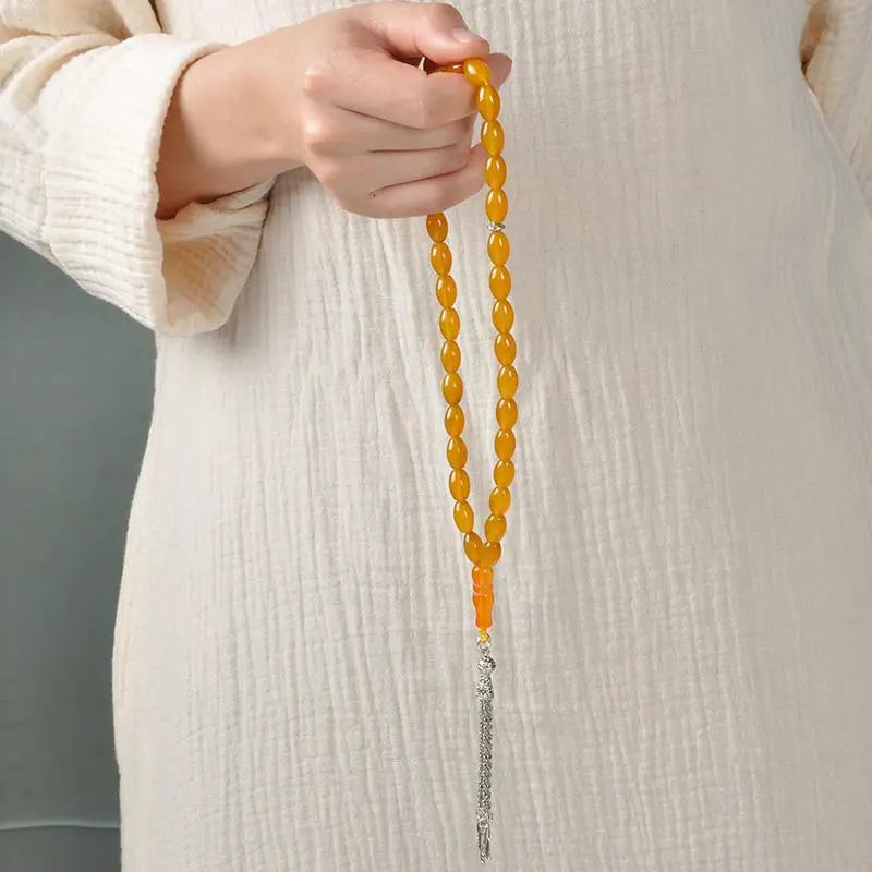 Wholesale mixed colors pakistan muslim mala rosary islamic Natural stone handmade turkish pray bead