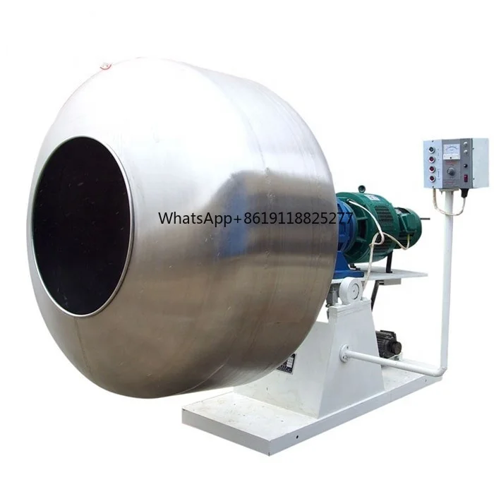 factory price technical support rotary drum seeds coater seeds powder coating machine