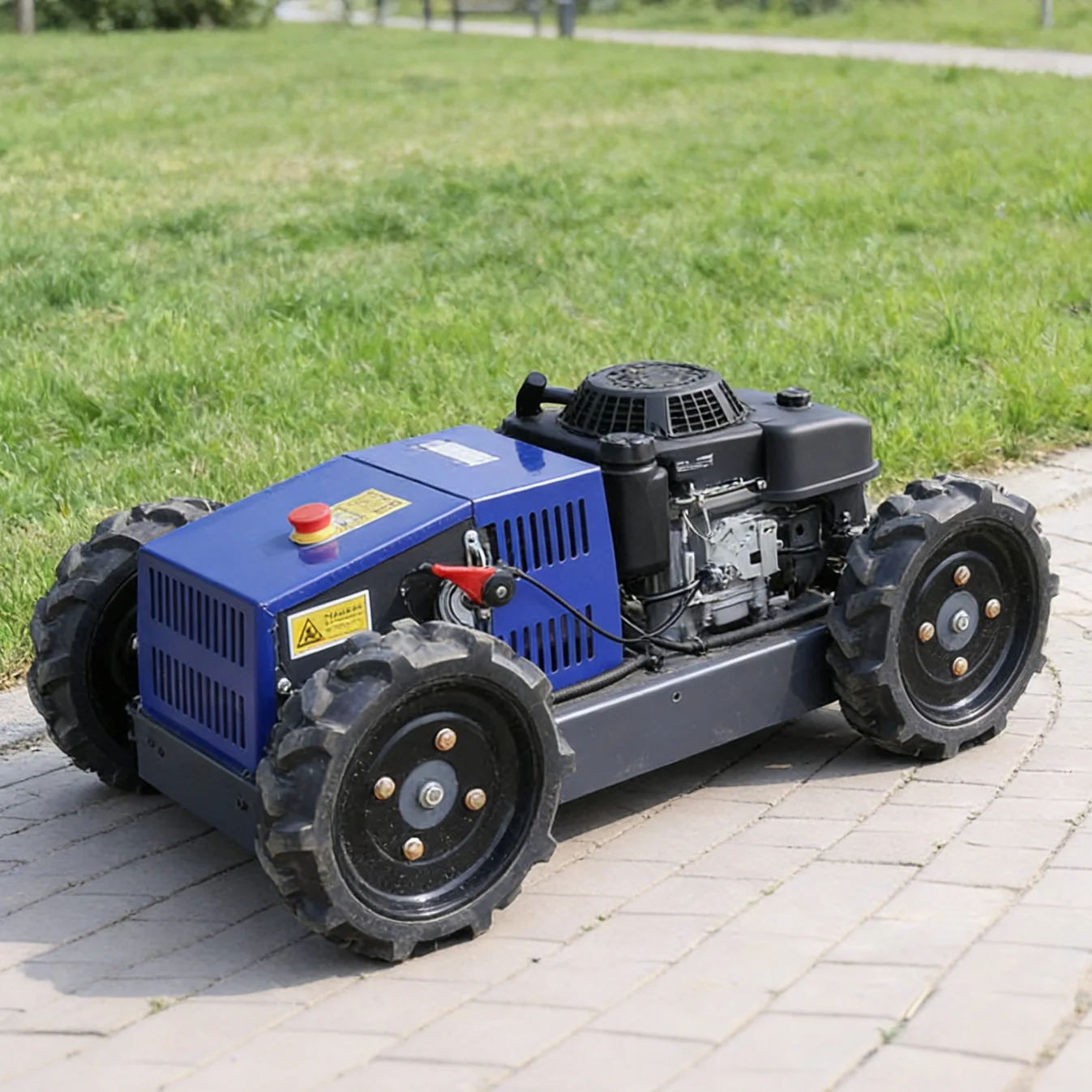 Customized Lawn Mowers for Sale RC Lawn Mower Remote Control Home Lawn Care Robot Adjustable Speed for Grass Cutting