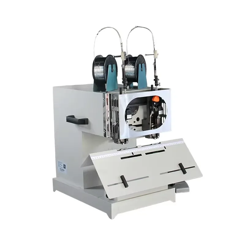 Double Head Wire Stitching Binding Machine Book Stitching Machine Desktop Saddle Wire Stitching Paper Stapler Stapling