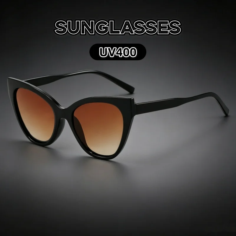 

Retro Cat Eye Sunglasses Women Personality UV400 UV Resistant Fashion Sun Glasses for Female Daily Wear Street Photography