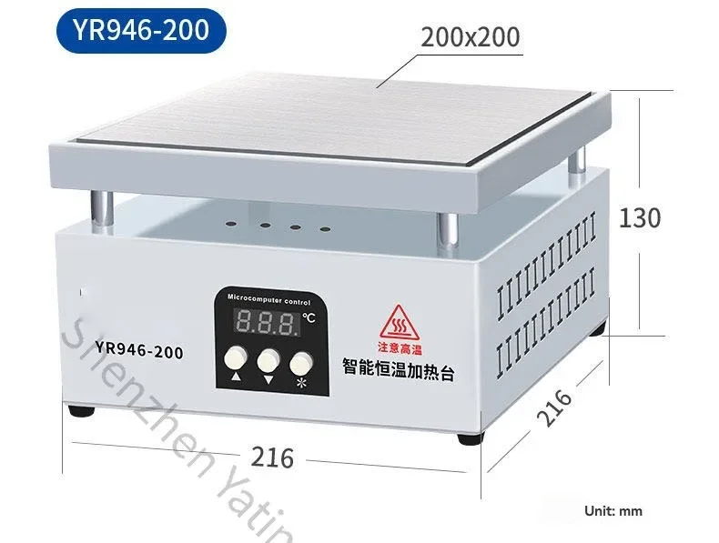 

Цифровая нагревательная платформа с постоянной и регулируемой температурой для ремонта светодиодных элементов, предварительного нагрева пленок для обжарки чайных листьев.