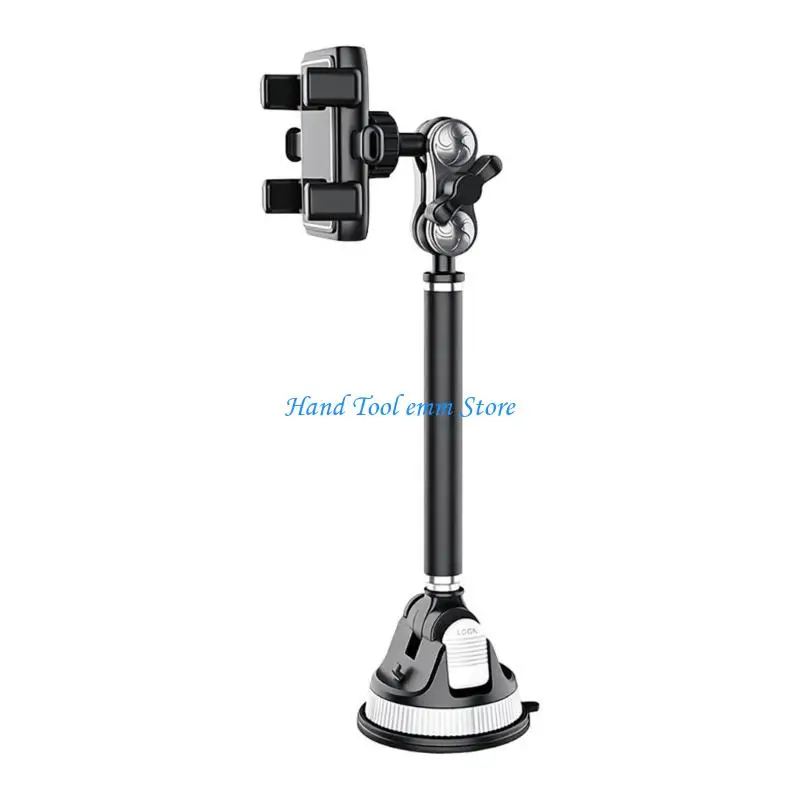 H37F Adjustable Phone Holder Stand Universal Windshield Dashboards Suctions Cup Mount
