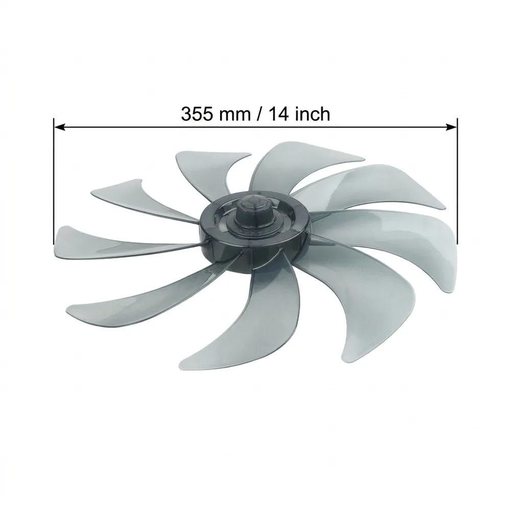 Nut Cover Fan Blade Bracket Floor Fan Leaves 14inch Black Accessories Lightweight PP Plastic Household Practical