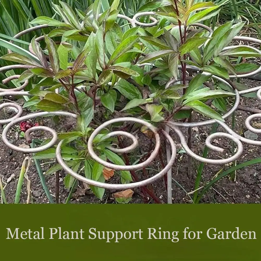 1PC Peony Cage Heavy Duty Metal Weather-Resistant Grow Through Plant Support For Tall Heavy Flowers Peonies Roses Hydrangeas