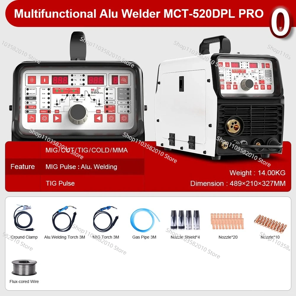 ANDELI Best Sellers MCT-520DPL PRO Aluminum 7 In 1 Welder