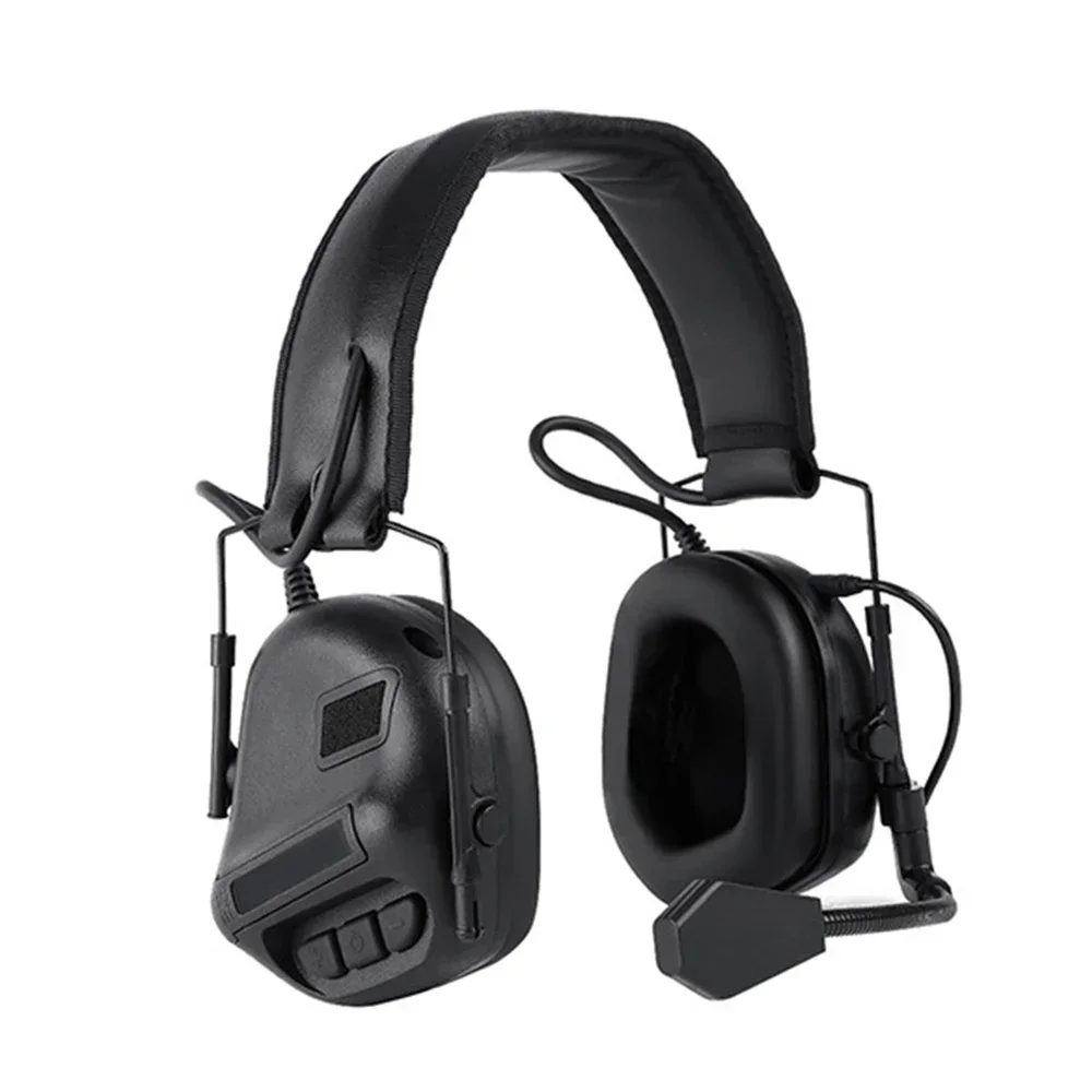 Tactical Earphone Headset Without Sound Pickup Noise Reduction Version Militar Head Wearing Hunting Airsoft Shooting