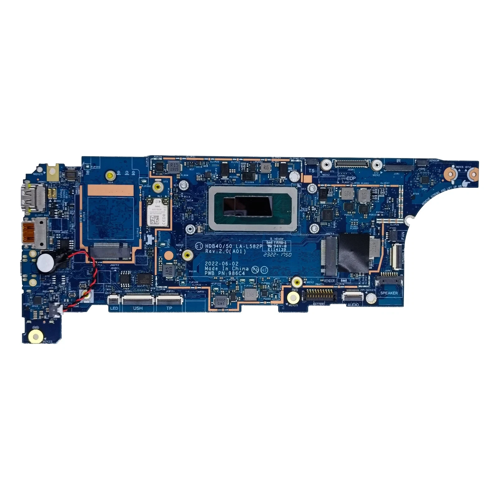 

0KYH0F для материнской платы Latitude 7530 HDB40/50 LA-L582P I5-1250P 16 ГБ ОЗУ
