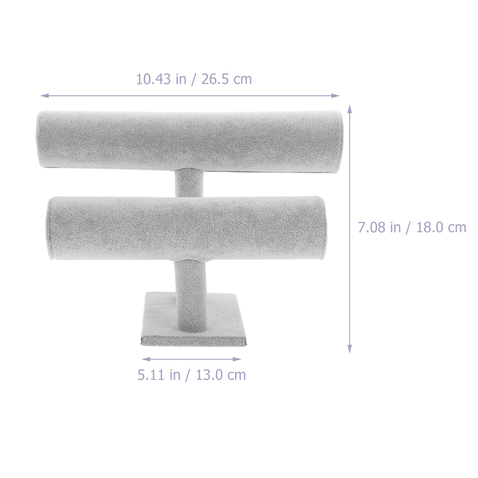 

Double Layer Bracelet Watch Display Rack Flannel Jewelry Shelf Holder Shape St for Retail Stores Watch Display St
