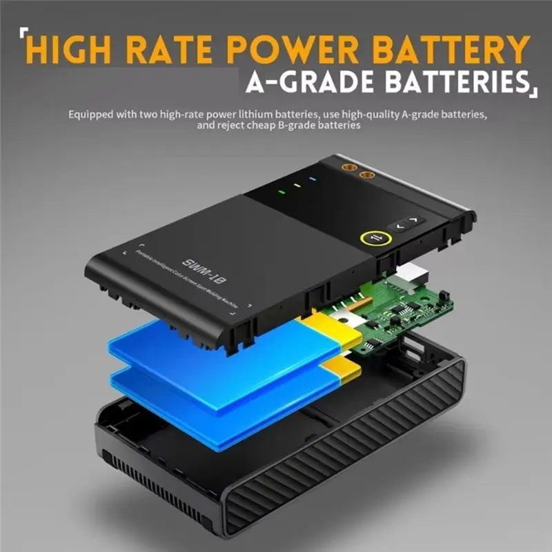 AS60-SWM-10 Handheld Welder DIY Mini Welding Machine 18650 Battery Pack Welding Tool 5000Mah Weldable 0.25Mm Spot Welder