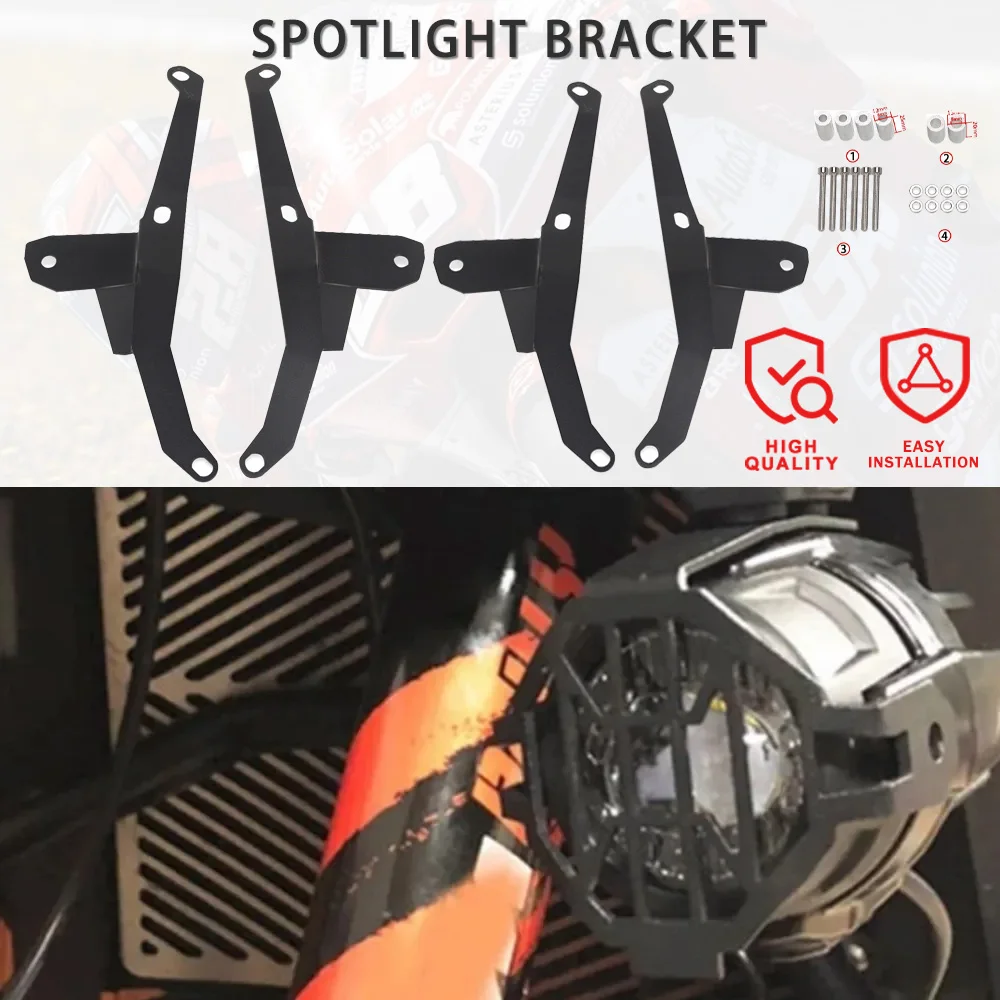 

For 1090 1290 Adventure All Year Motorcycle Fog lamp Spotlight Bracket Holder Spot Light Mount 1090 1290 Super ADV R S 2015-2021