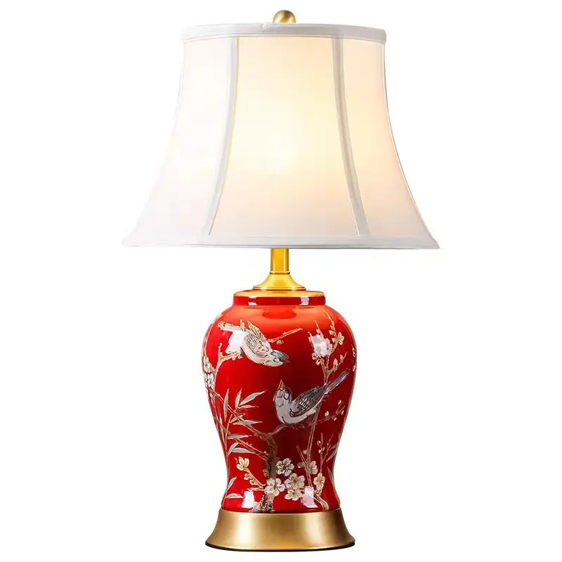 Contemporary American Modern Ceramic Table Lamp Light Emitting Diode Living Room Hotel Decoration Flexible Dimmable Warm White