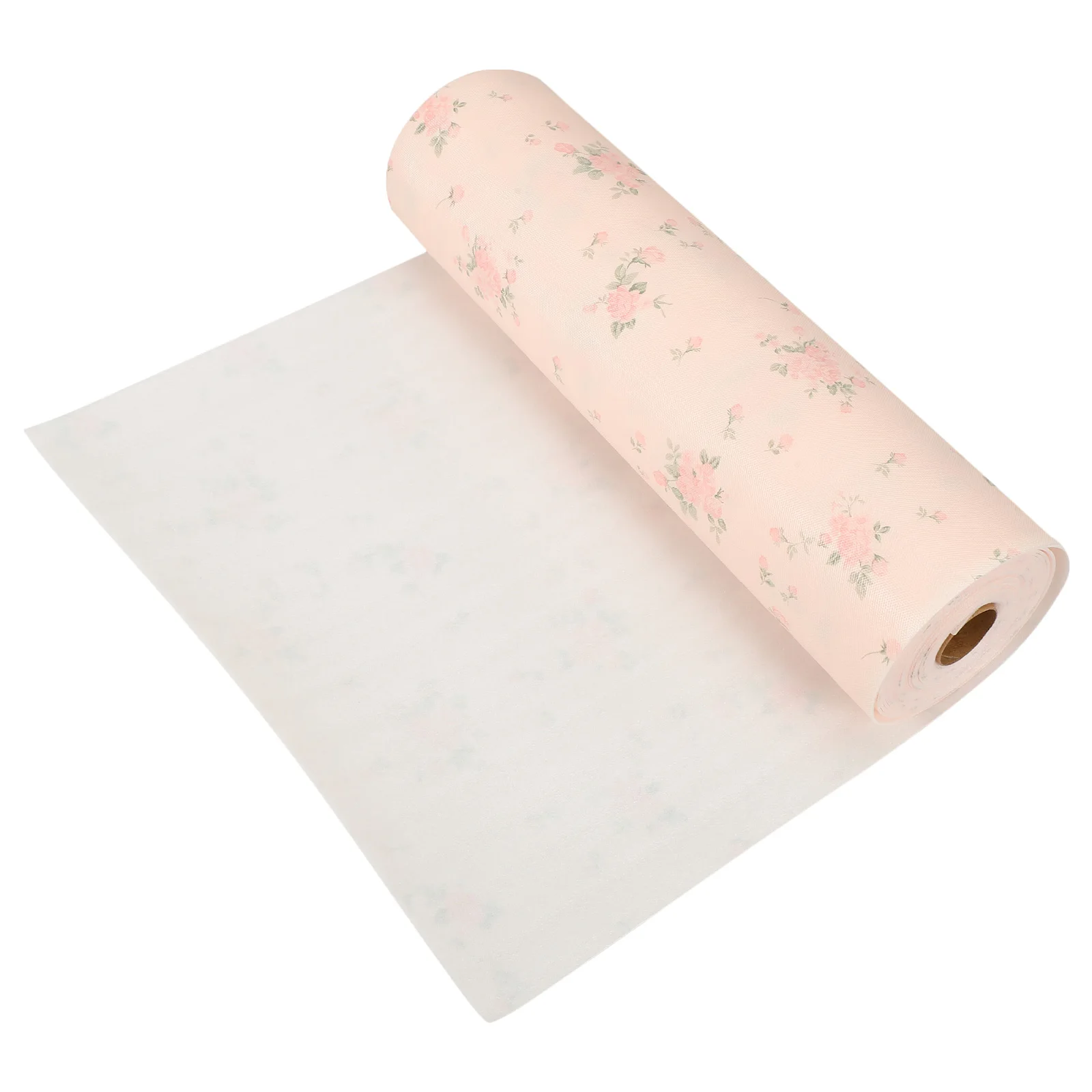 

1 Roll Rose Pattern Eva Drawer Liner Waterproof Oil-Proof Non-Slip Mat For Kitchen Cabinet Refrigerator Closet Desk Storage