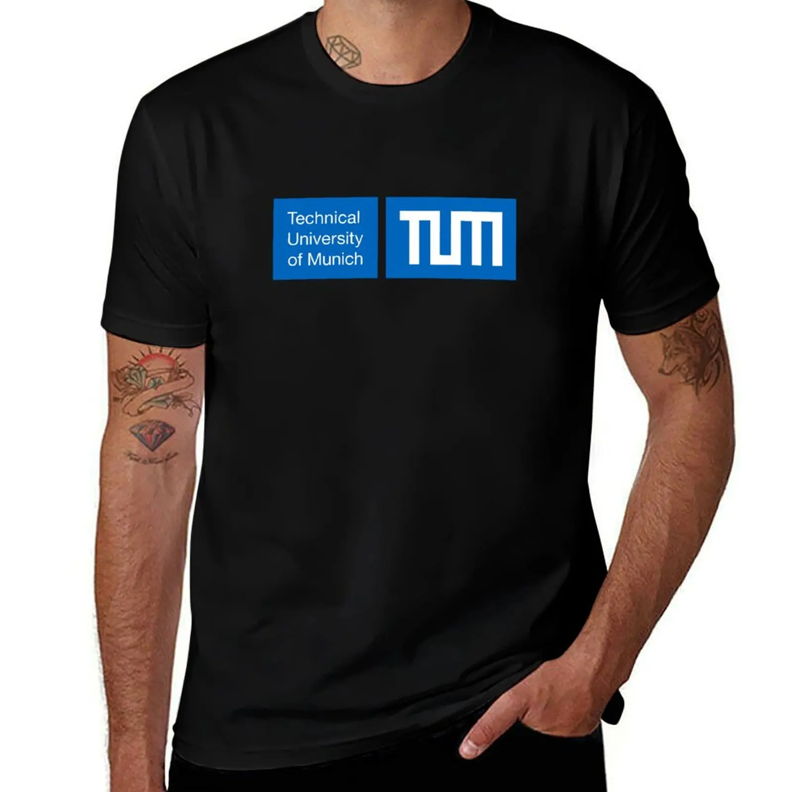 

Technical University of Munich (TUM) T-Shirt animal prinfor boys anime clothes oversized graphic tee anime shirts men