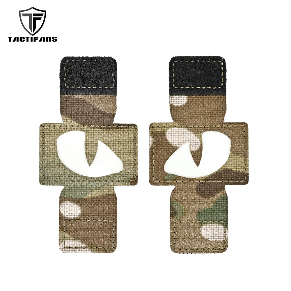 DIY Cat Eye Tactical Patch Glow In Dark Tape MOLLE Badge Patches For Paintball Helmet Cap Hat Jacket Hunting Vest Accessories