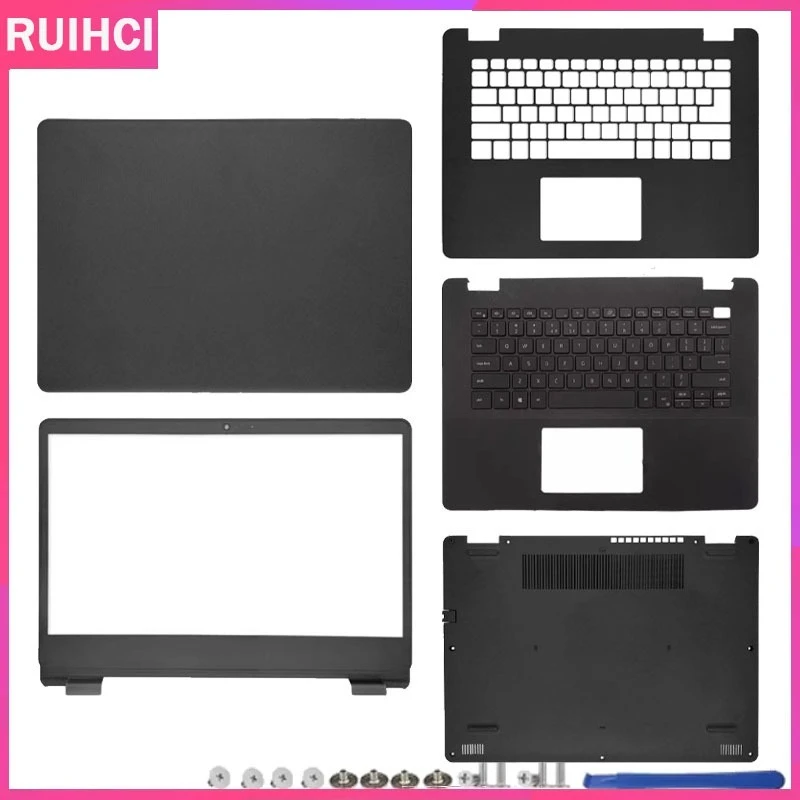 

Replace Cover LCD Back Cover Front Bezel Palmrest Upper Top Lower Bottom Case 14.4 In Black For Vostro 3400 3401 3405 V3400
