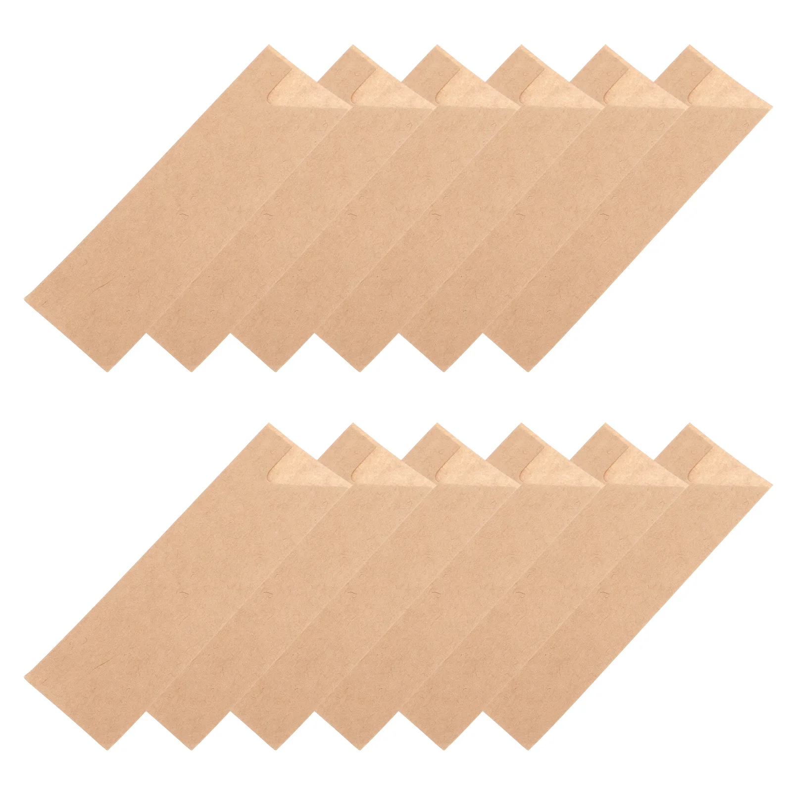 

200Pcs Kraft Paper Chopstick Sleeves Waterproof Oil-Resistant for Restaurant Dining Yellow Chopstick Paper Bags Silverware