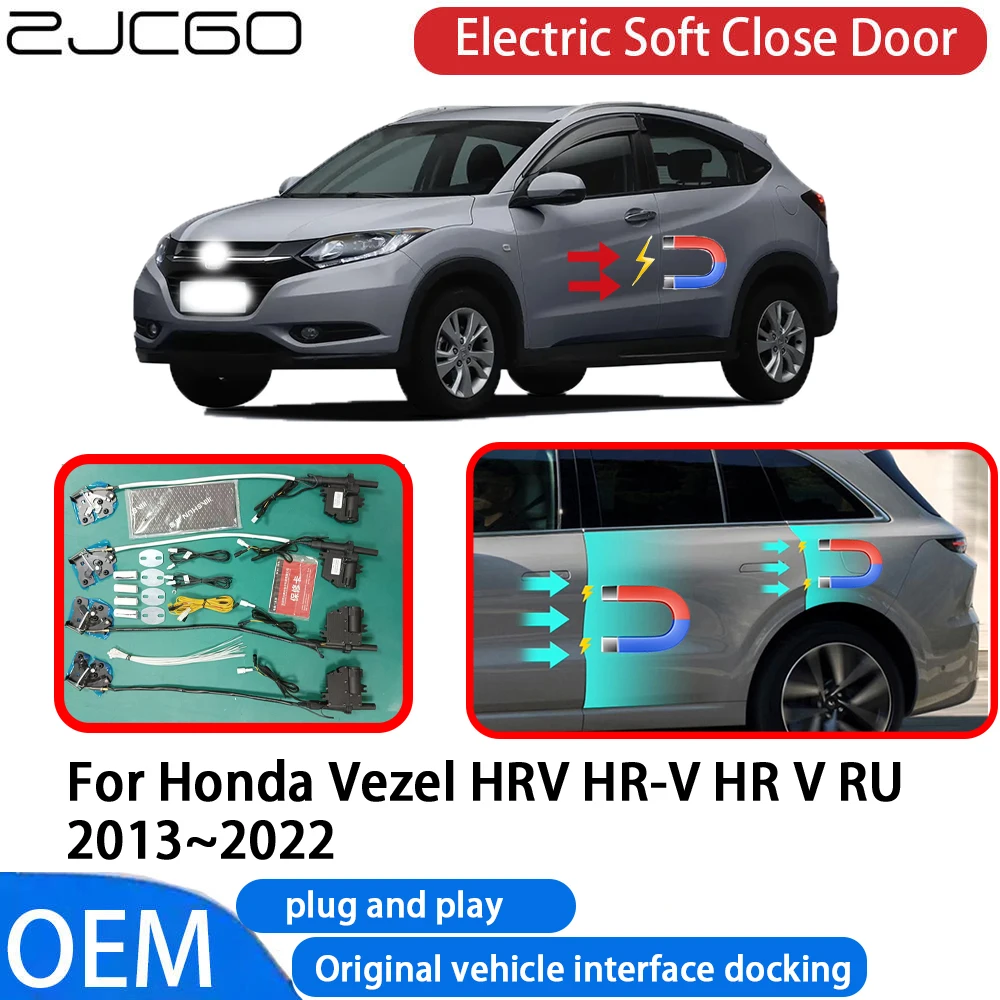 

ZJCGO for Honda Vezel HRV HR-V HR V RU 2013-2022 Car Automatic Electric Soft Close Door Closer System OEM Plug and Play