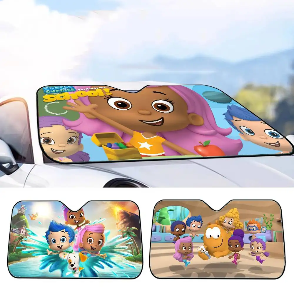 

B-Bubble G-Guppies Car SunShade Car Sunshade Window Sunshade Sunblock Front Windshield Hood Interior Front Baffle Sunshade