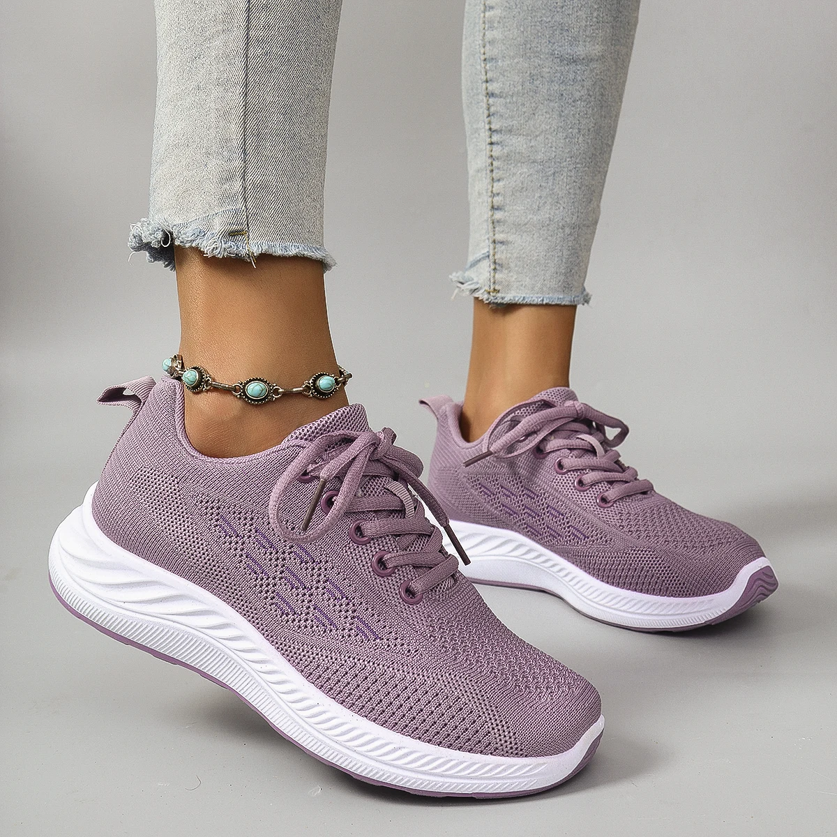 أحذية نسائية صيفية مسطحة شبكية قابلة للتنفس أحذية نسائية أحذية رياضية كاجوال، شحن مجاني للتخليص