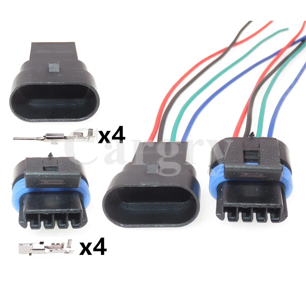 1 Set 4P 12162190 Car Intake Pressure Sensor Connector For Buick AC Assembly Automobile Idle Speed Motor Wiring Terminal Socket